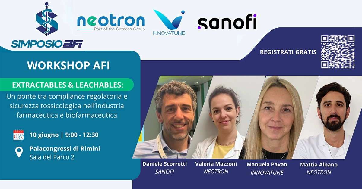 Neotron at SIMPOSIO AFI 2026: Dedicated Pharmaceutical Workshop in Rimini
